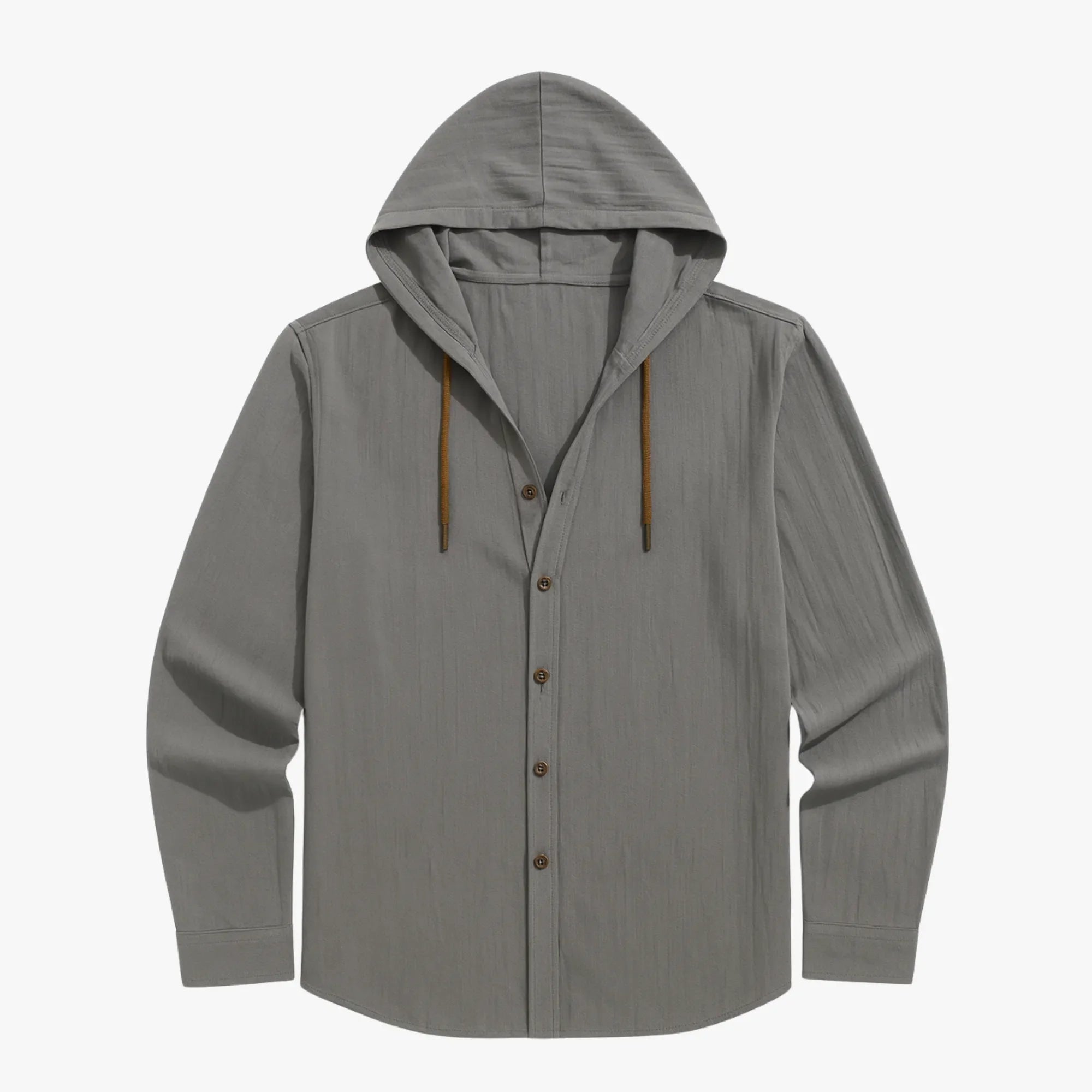 Marino Linen Hooded Shirt